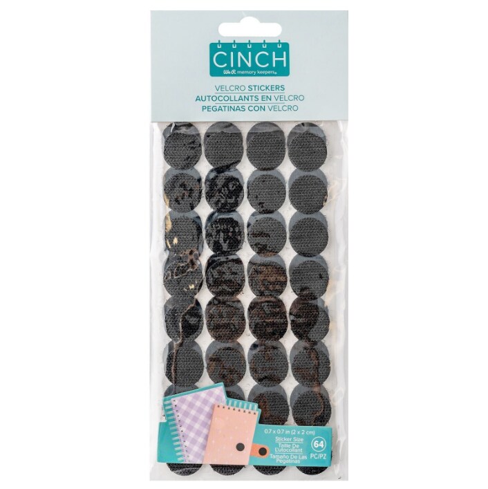 We R Memory Keepers Cinch Hook & Loop Black Stickers 64/Pkg 60000612 by American Crafts