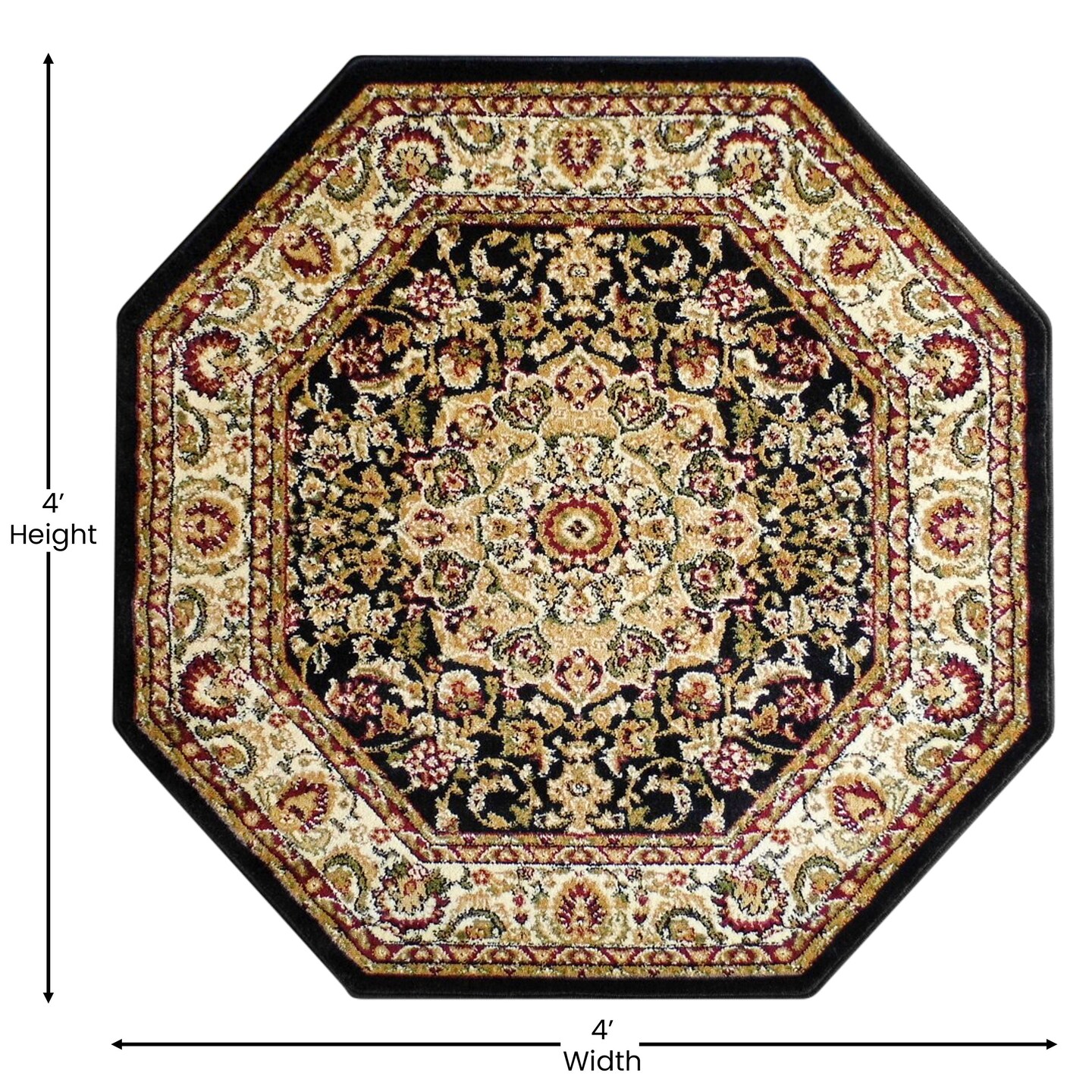 Masada Rugs Bellagio Collection Traditional Area Rug - Design B401