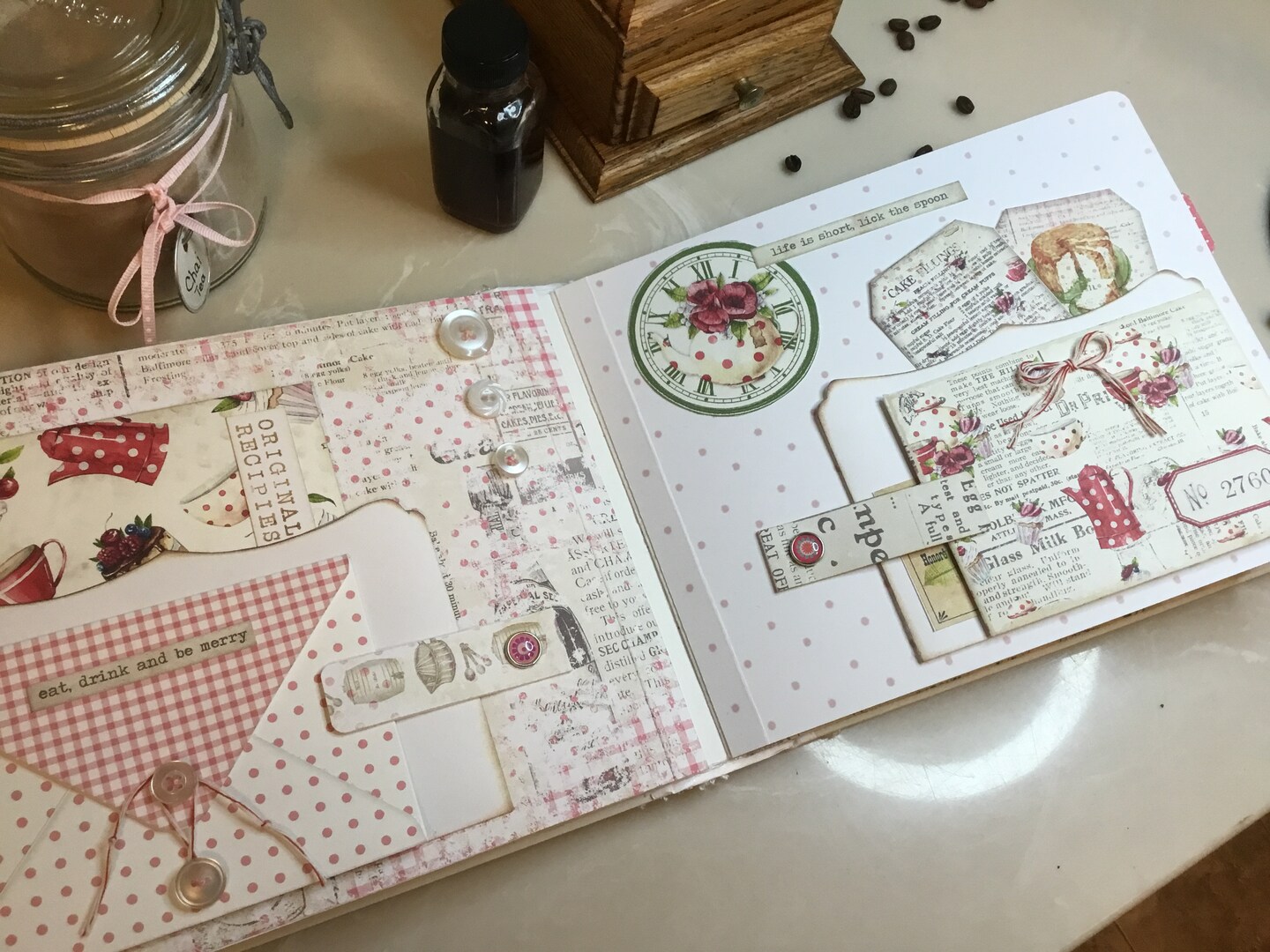 Interactive Family Recipe Keeper and Journal 'Pastries', Album