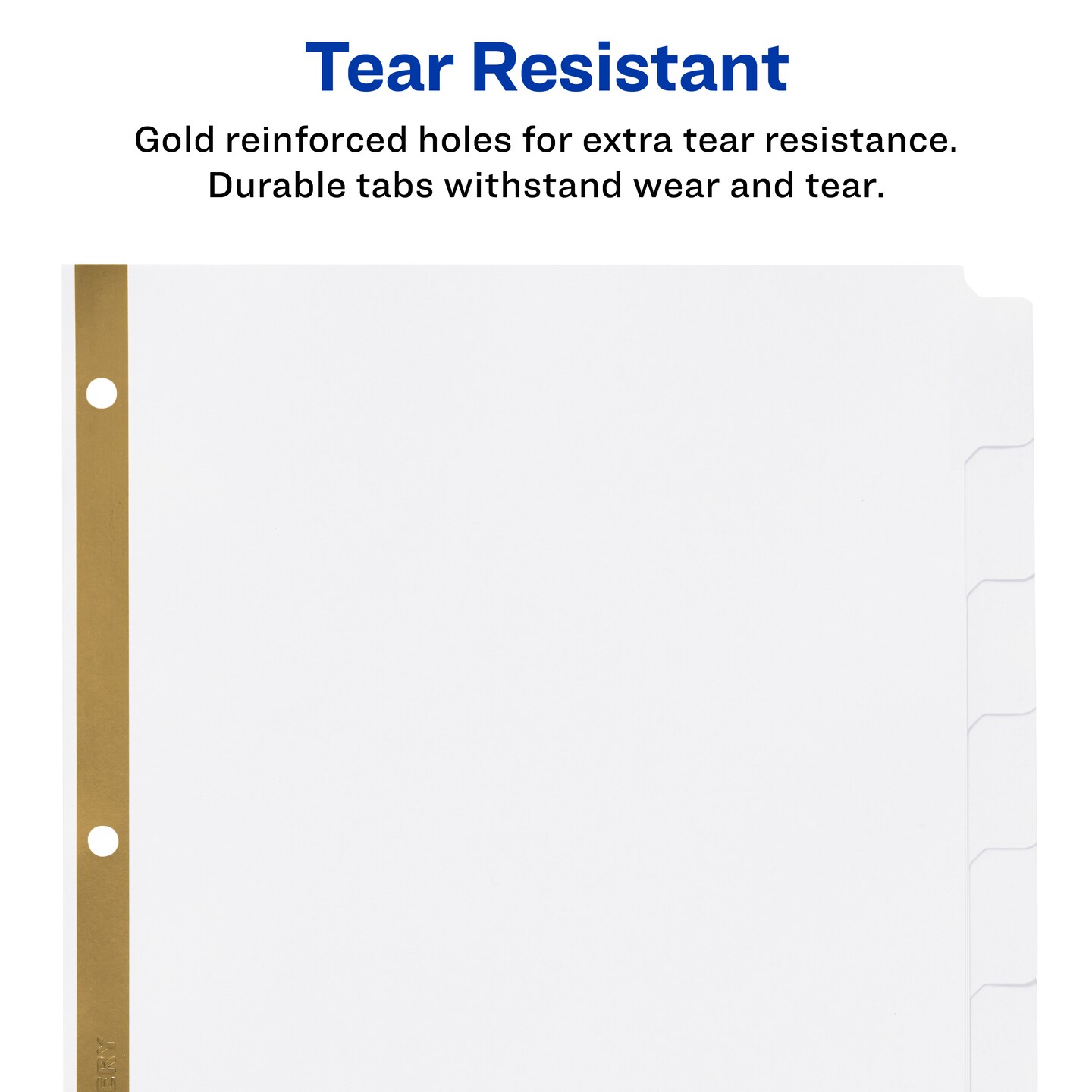 Avery Big Tab Write &#x26; Erase Dividers, 8 White Tabs, 1 Set (23078) - 48 Pack