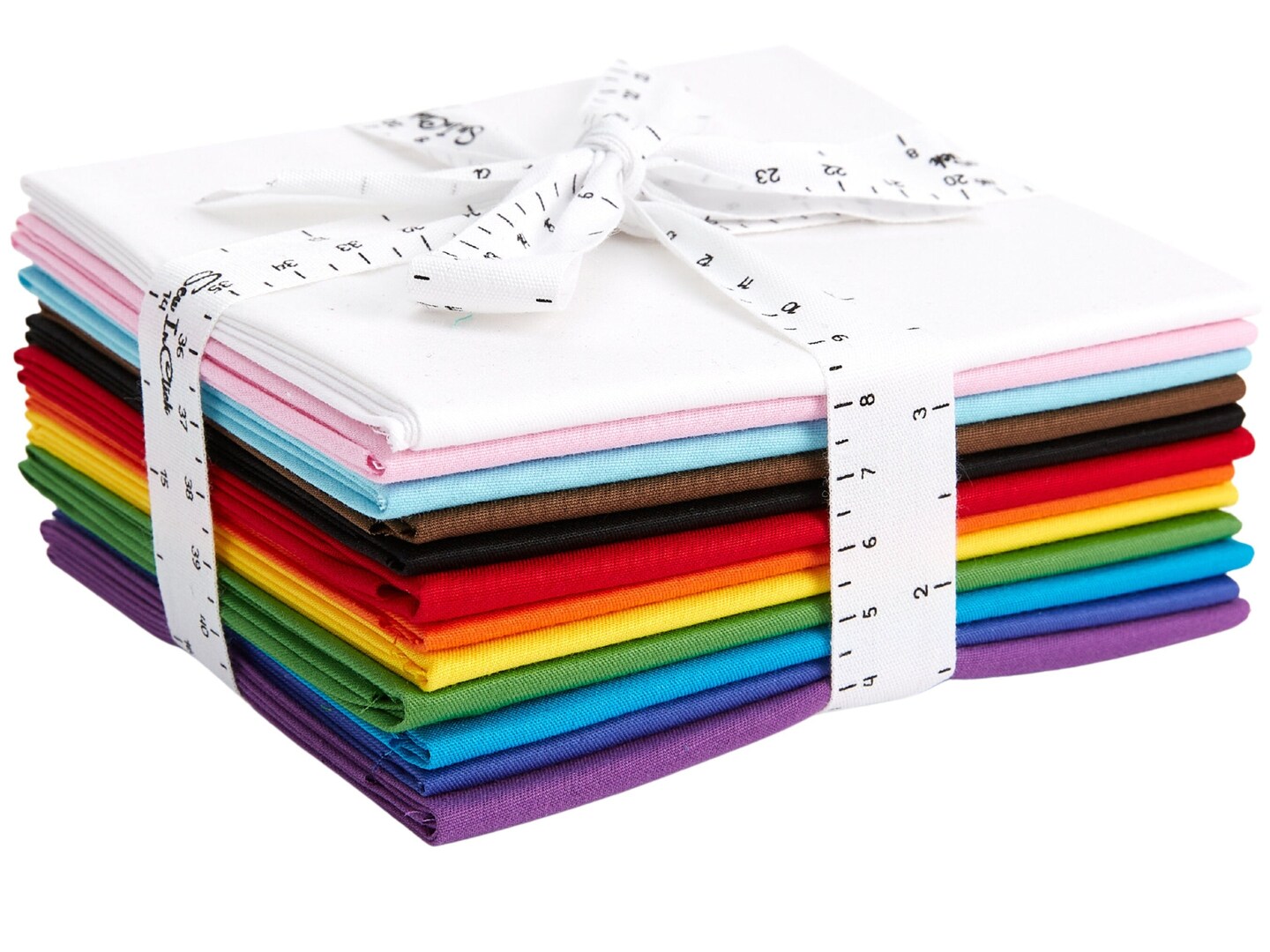 Fat Quarter Bundle -100% Cotton | Pure Solids | New Pride Flag Colors l 12 Mix Colors | Quilting &#x26; Crafting Fabric | Special Gift Bundle