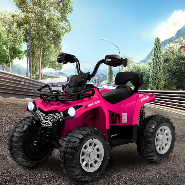 Kids Ride On Car Toy 4 Wheeler with MP3 and Headlights Ideal Gift for Birthdays or Christmas