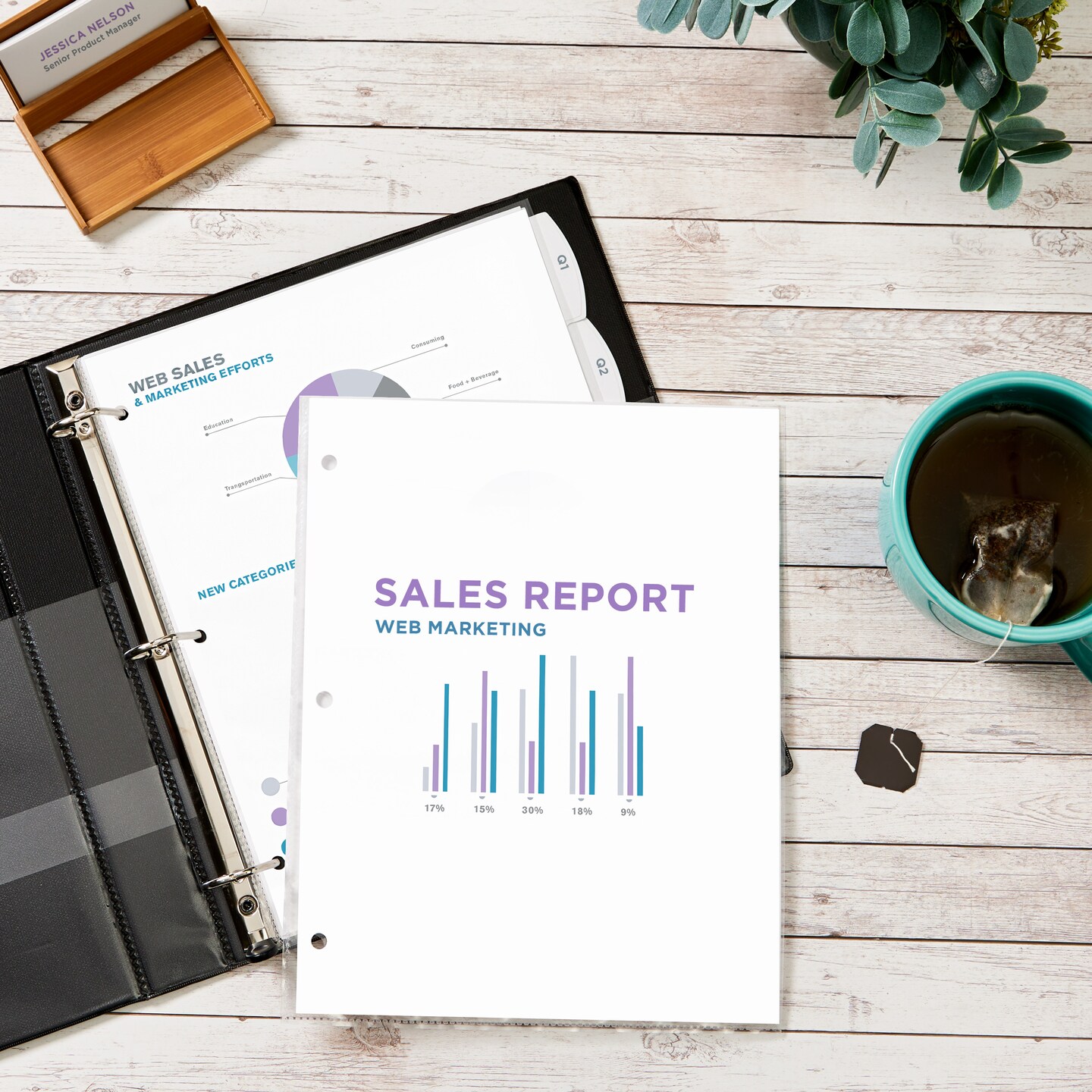 Avery Non-Glare Page-Size Sheet Protectors, Pre-Punched For Use With Tab Dividers, Top Load, 50 Document Protectors (74204)