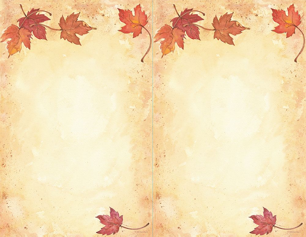 Great Papers! Fall Leaves Stationery Letterhead, 8.5" x 11", Inkjet and Laser Printer Compatible, 80 sheets