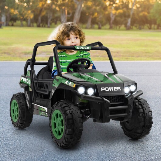 12V Kids UTV Ride on Car with 2.4G Remote Control Music and LED Lights