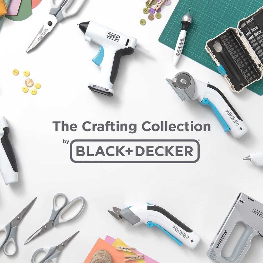 BLACK+DECKER 4V MAX Electric Fabric Scissors, Cordless, USB Rechargeable (BCSC115FF)