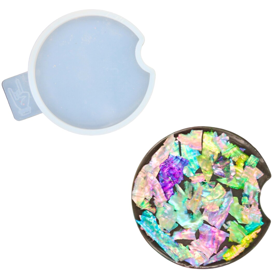 Resin Rockers Exclusive Plain Blank Car Coaster Mold for UV and Epoxy Resin Art