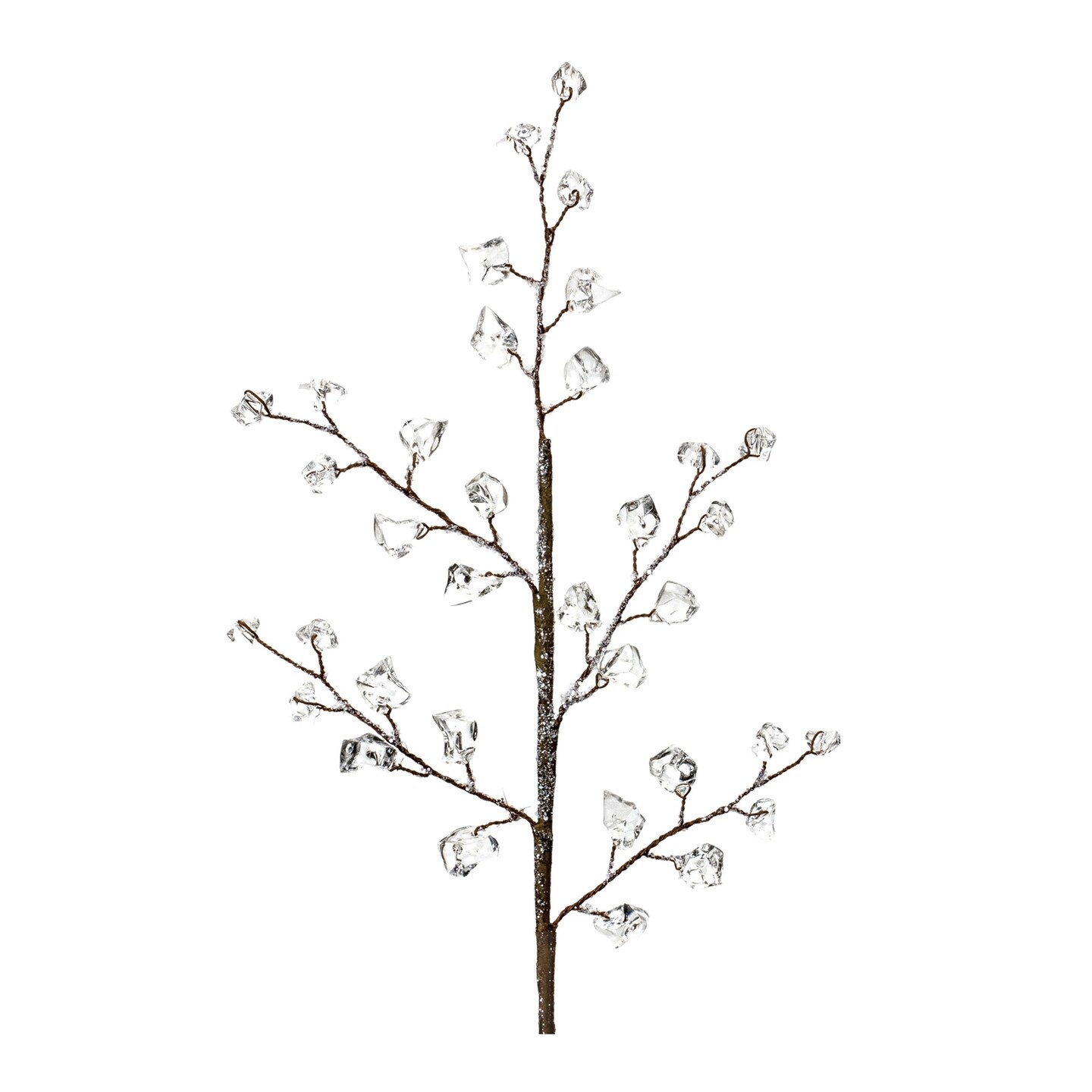 Melrose Set of 6 Jeweled Ice Christmas Branches 20.25&#x22;