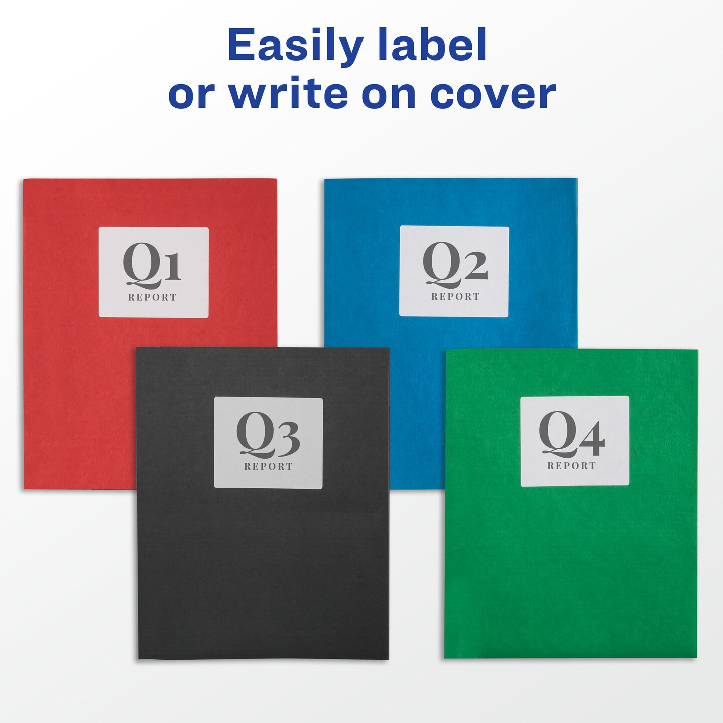 Avery Two Pocket Folders, Holds up to 40 Sheets, 25 Assorted Color Folders (47993)