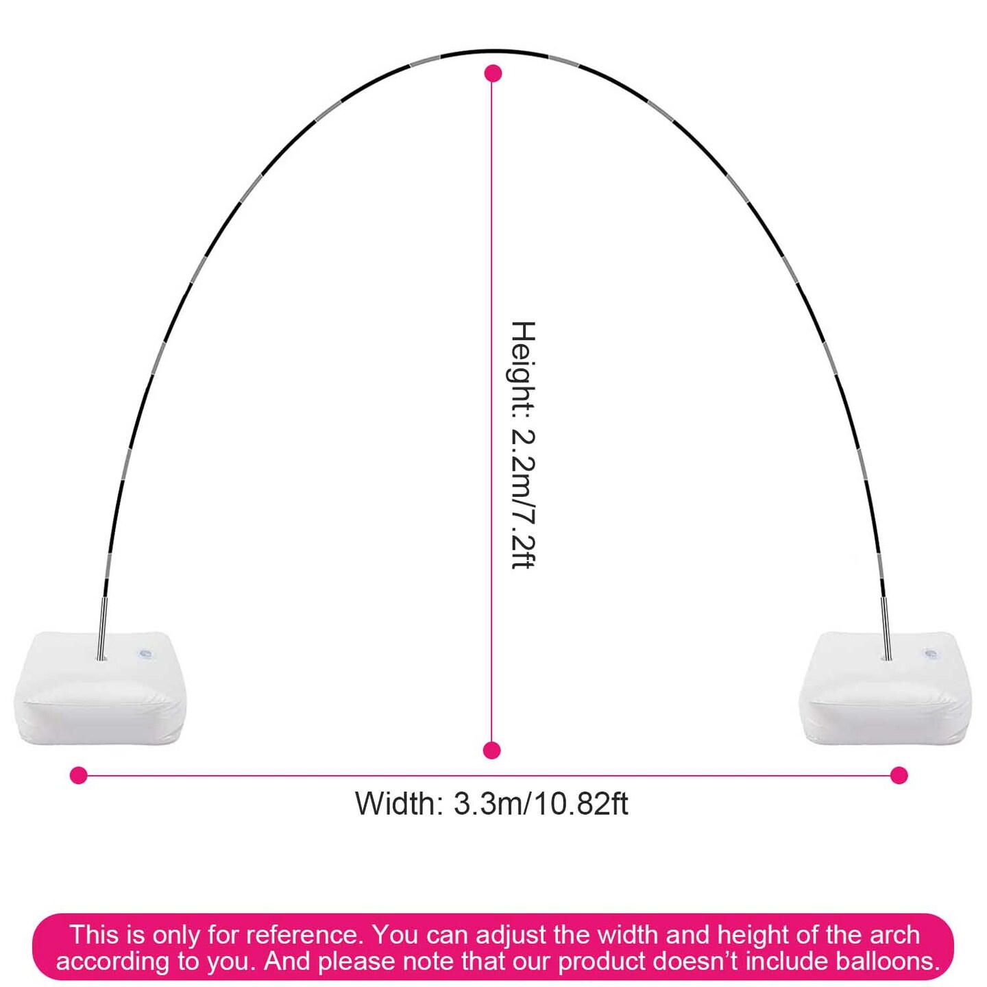 Eggracks By Global Phoenix Balloon Arch Stand Kit Adjustable Background Balloon Frame Stand Set