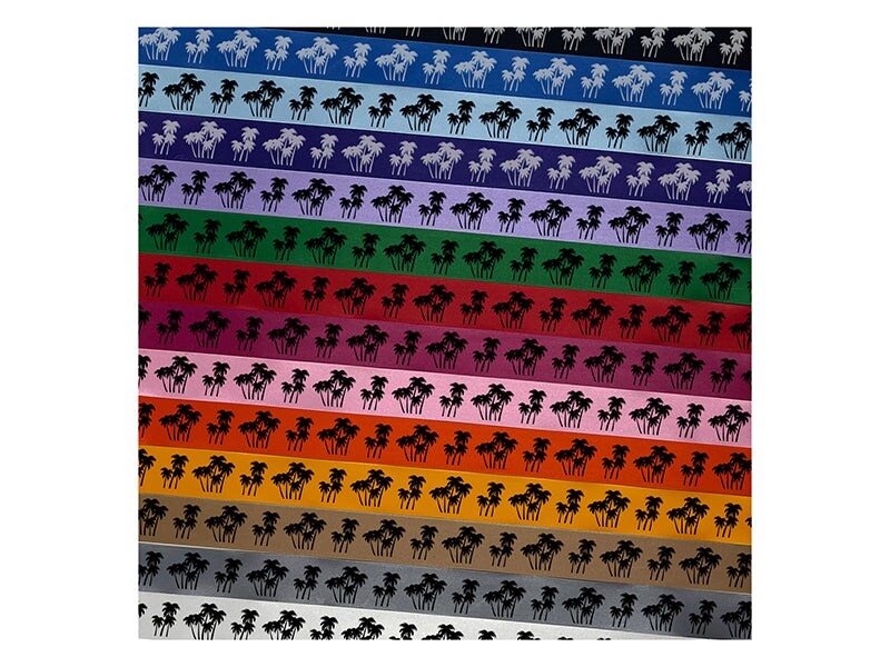 Palm Trees Border Satin Ribbon for Bows Gift Wrapping - 1&#x22; - 3 Yards