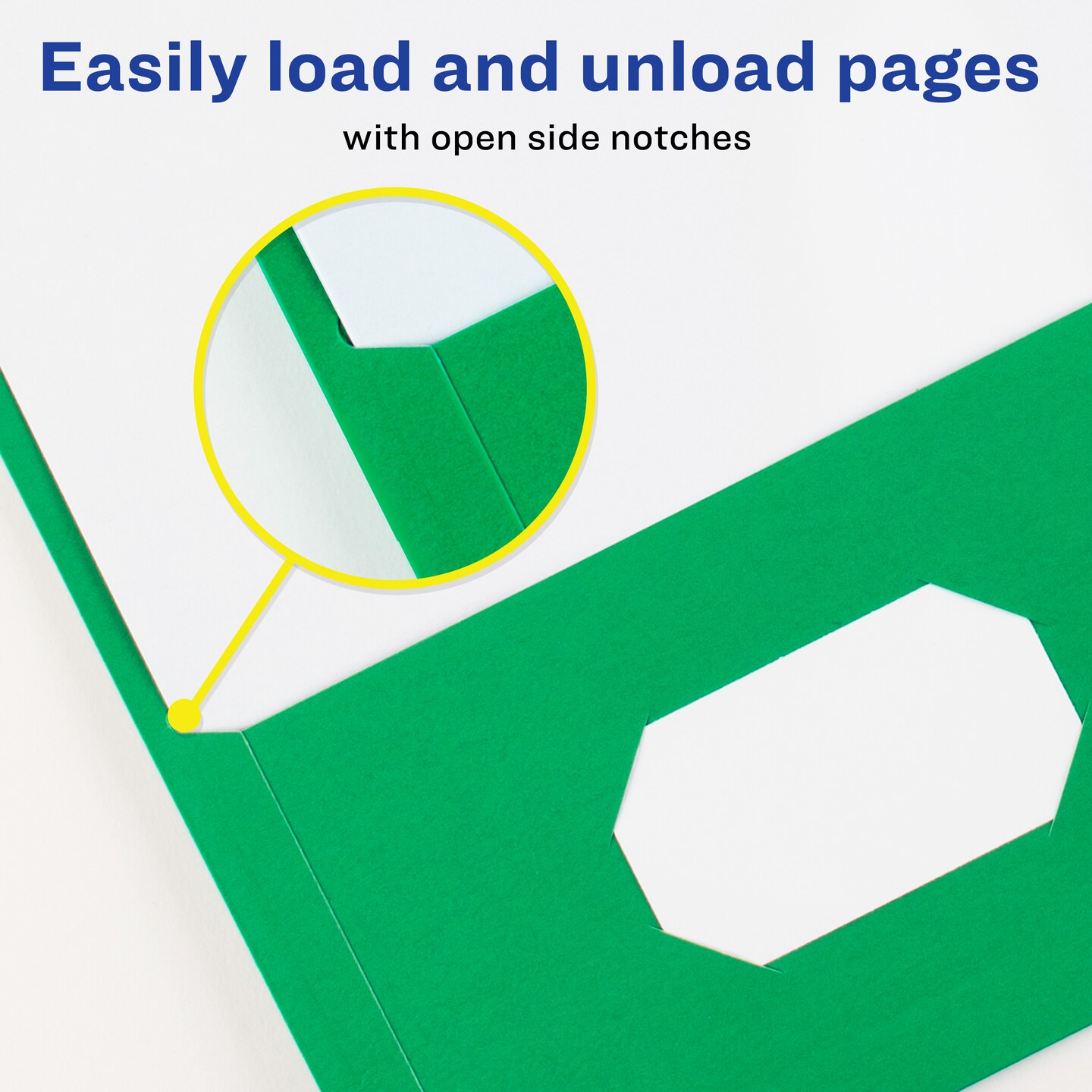 Avery Two Pocket Folders, Holds up to 40 Sheets, 25 Green Folders (47987)