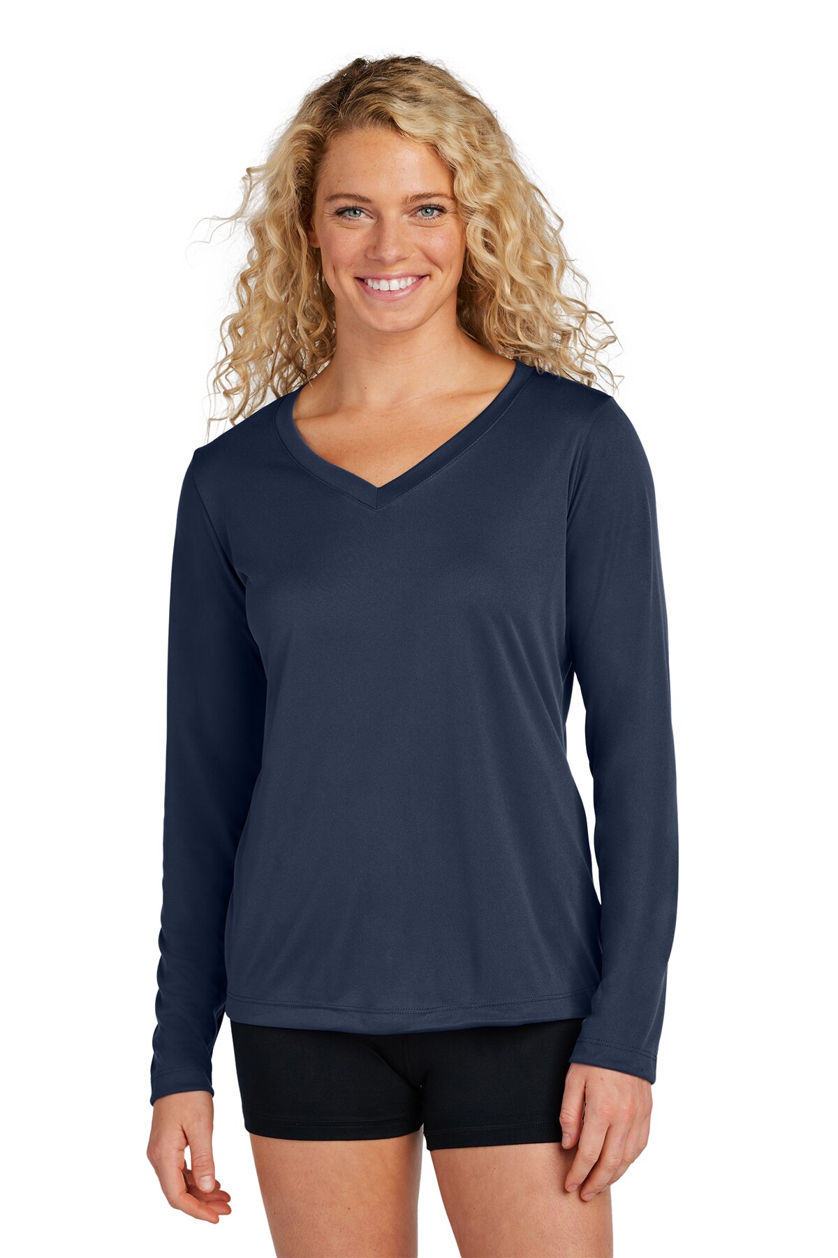 Sport-Tek&#xAE; Women&#x27;s Long Sleeve PosiCharge Competitor V-Neck Tee