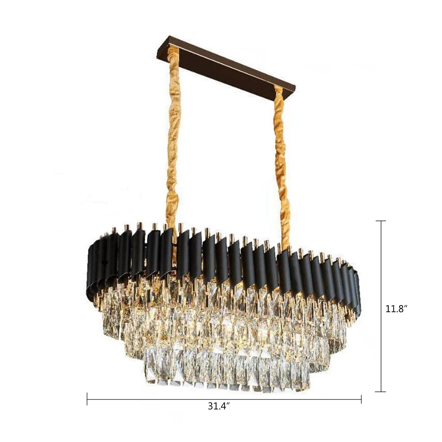 Kitcheniva Modern Luxury Crystal Chandelier Pendant Lamp