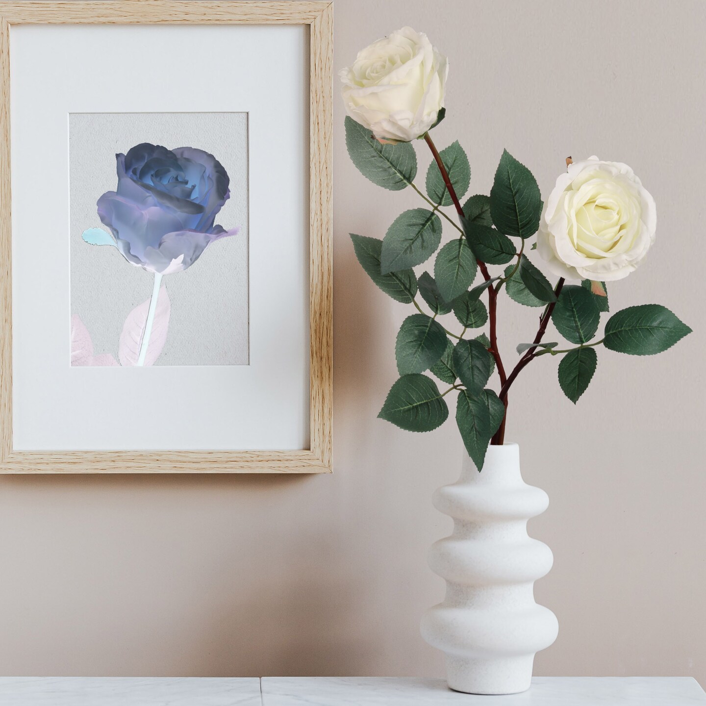 Box of 12: White Silk Rose Bud Stems - Elegant Faux Floral for Weddings, Bouquets &#x26; Home Decor, Floral Home by Artificial Flowers