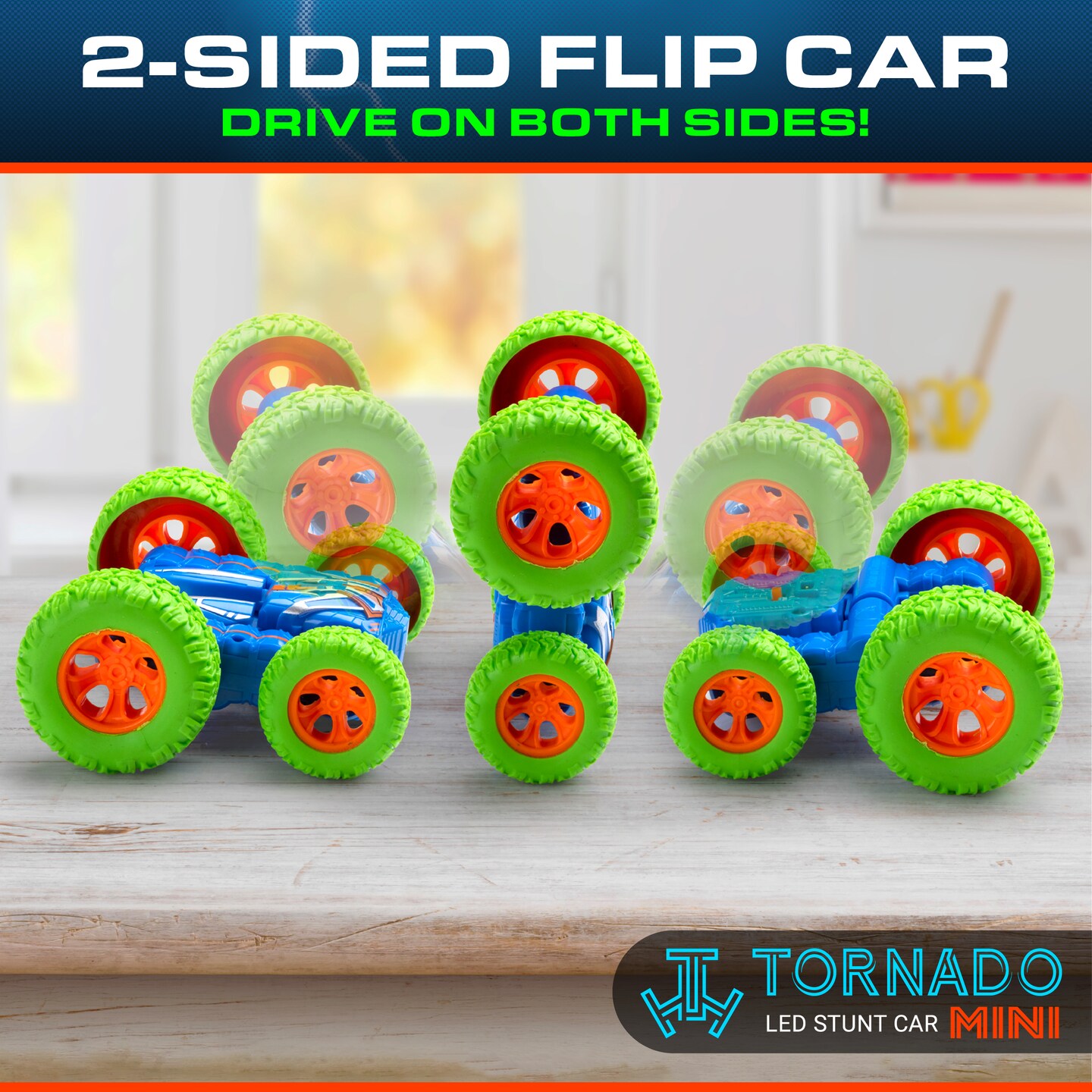 Force1 Mini Tornado LED Remote Control Car for Kids