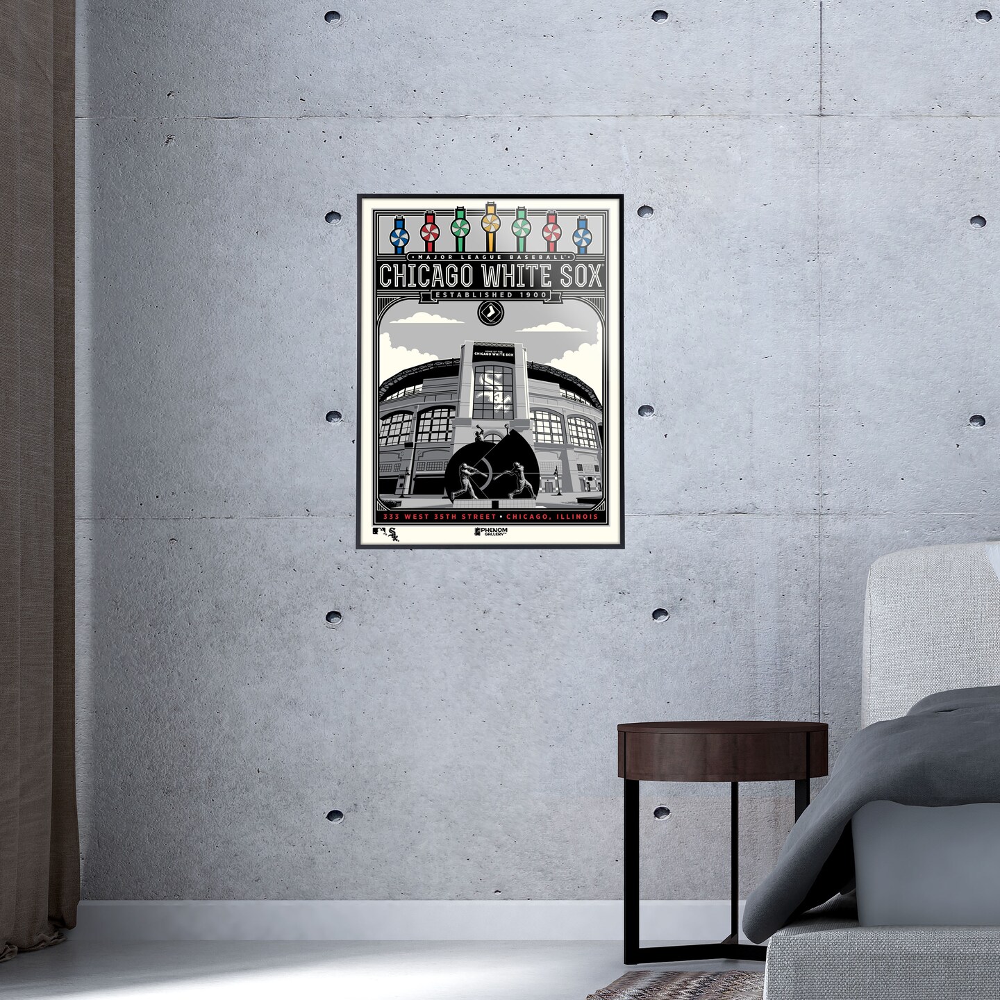 Phenom Gallery Chicago White Sox Stadium 18&#x22; x 24&#x22; Serigraph