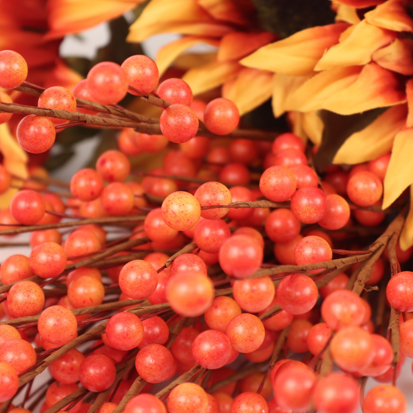 Set of 24: Artificial Berry Spray with 35 Realistic Berries | 17-Inch | Vibrant Orange | Autumn Accents | Fall Berries | Fruit Picks | for Arrangements | Parties &#x26; Events | Home &#x26; Office Decor