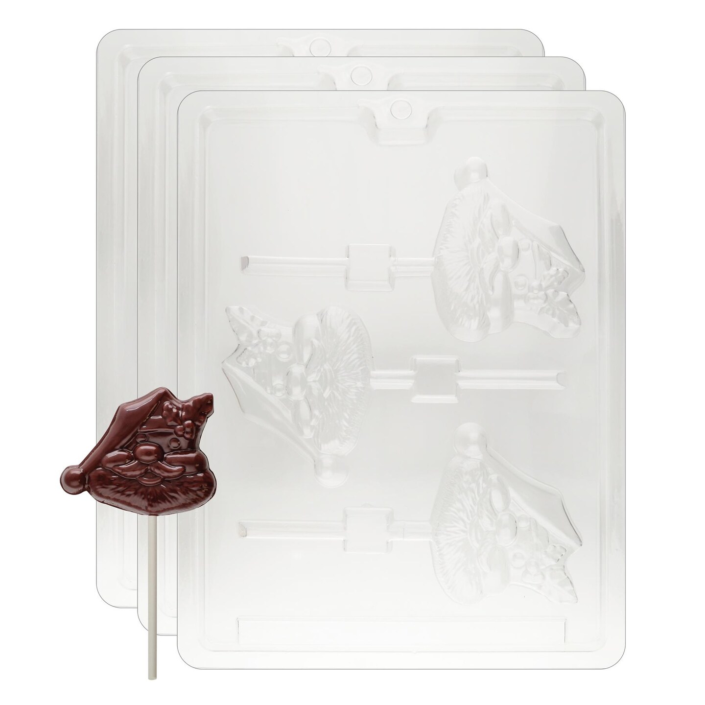 Chocolate Mold Santa Face Lolly