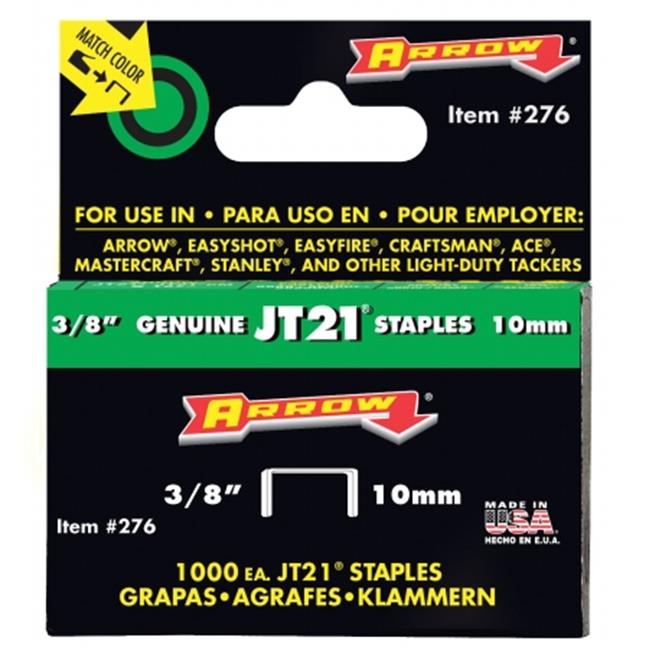 Arrow Fastener Co. .38in. JT21 Staples  276