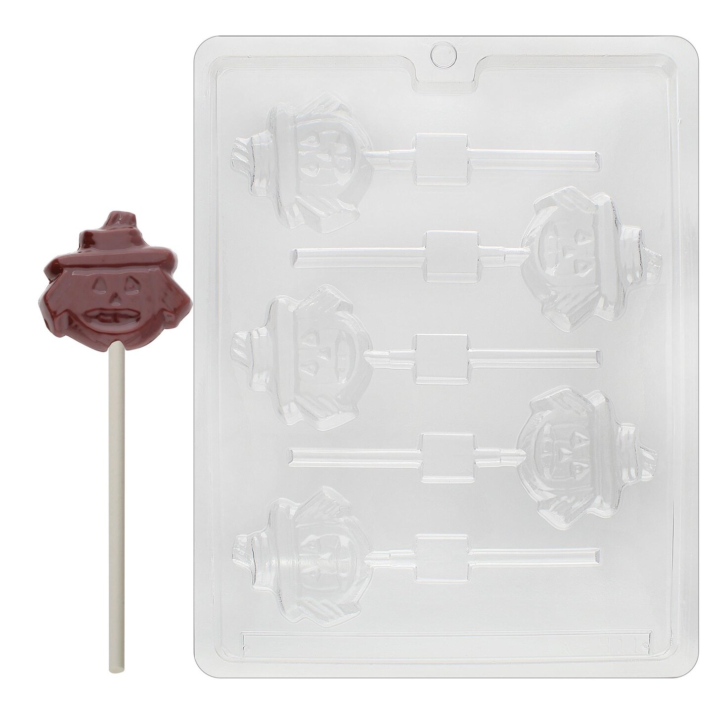 Chocolate Mold Face Scarecrow Lolly