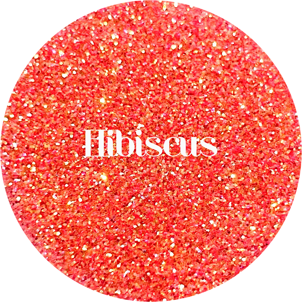 Polyester Glitter - Hibiscus by Glitter Heart Co.&#x2122;
