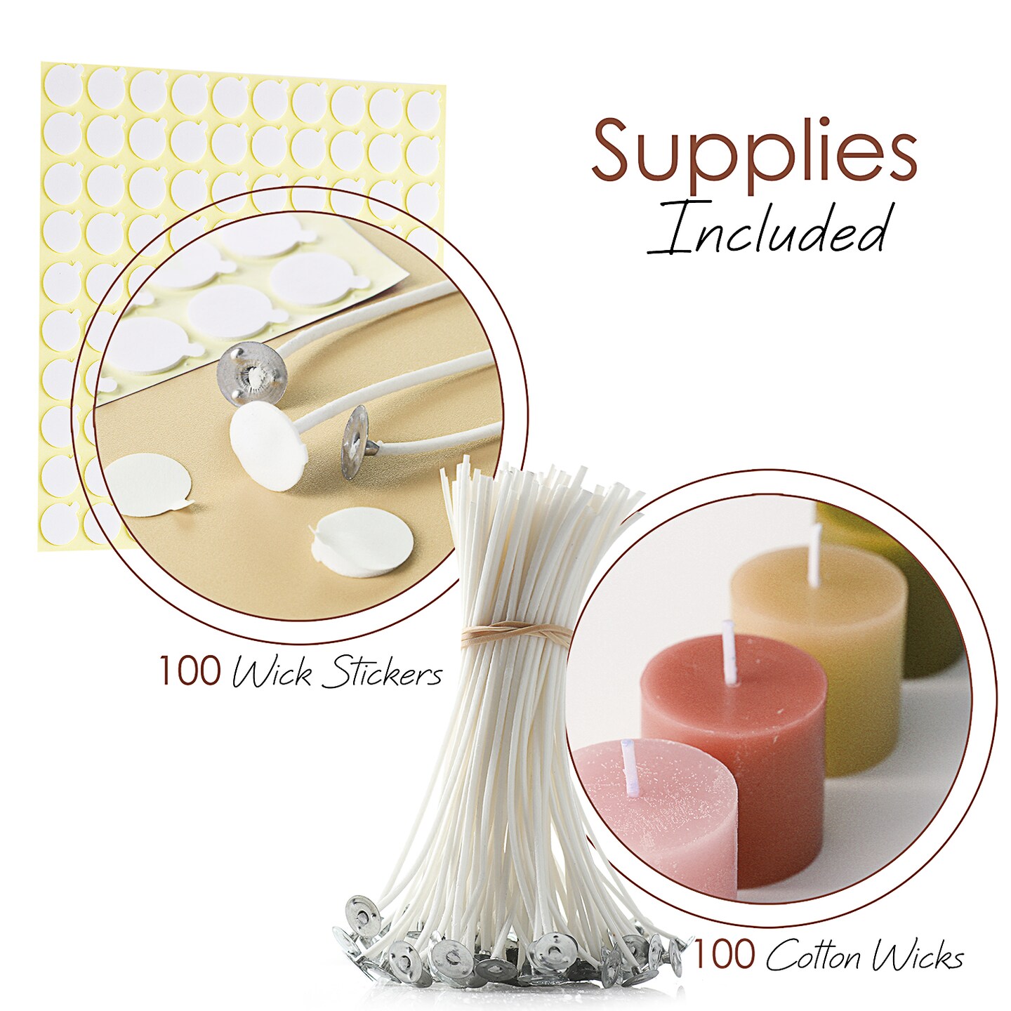 5 Sheets Wax Core Sticker Wicks for Candlemaking Wick Holder Wick Stickers  for Candle Making Adhesive Tape Candle Making Sticker Candle Wick Tape Wax