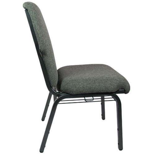 Flash Furniture Charcoal Gray Church Chair 21&#x22;