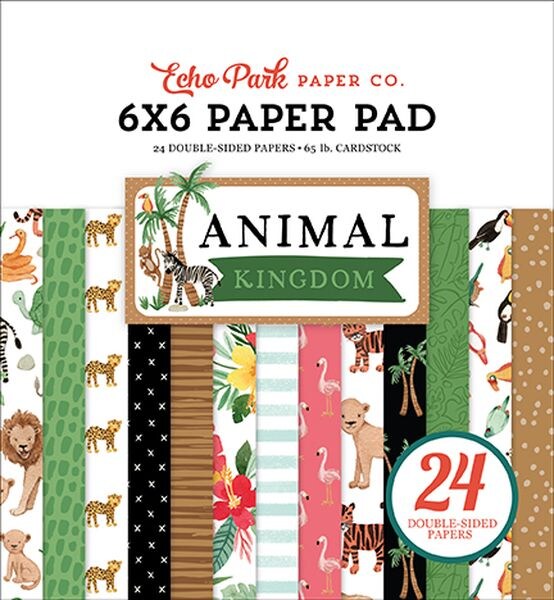 Echo Park Animal Kingdom 6x6 Paper Pad