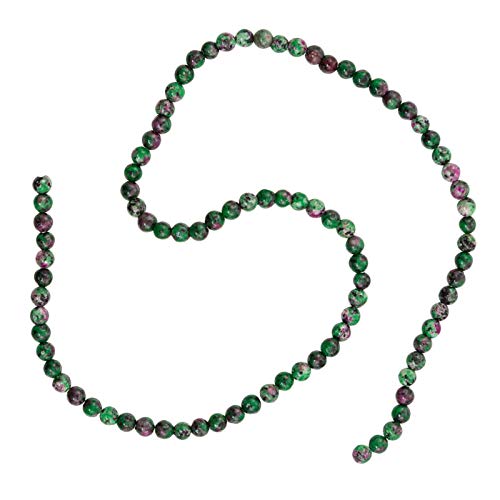4mm Ruby Zoisite Beads (15 Inch Strand)