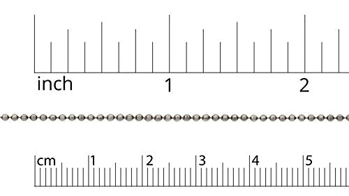 1.5mm Antique Silver Plated Diamond Cut Ball Chain (Priced per Foot)