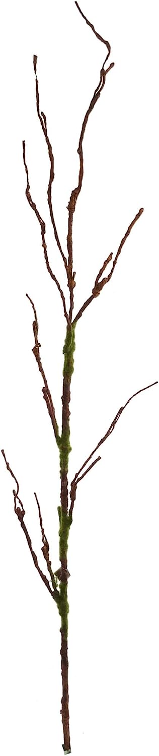 Premium 54&#x22; Artificial Brown Spray with Realistic Moss | Enhance D&#xE9;cor with High-Readability Foliage