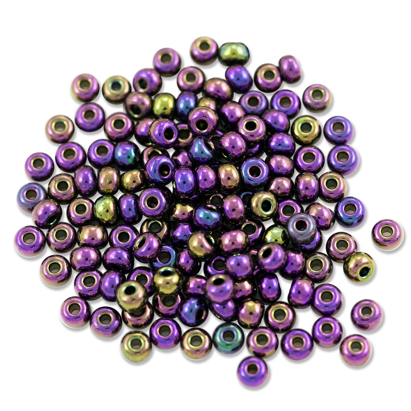 Czech Seed Beads - 6/0 Purple Iris (10 Grams)