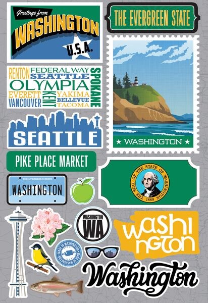 Reminisce Washington Stickers