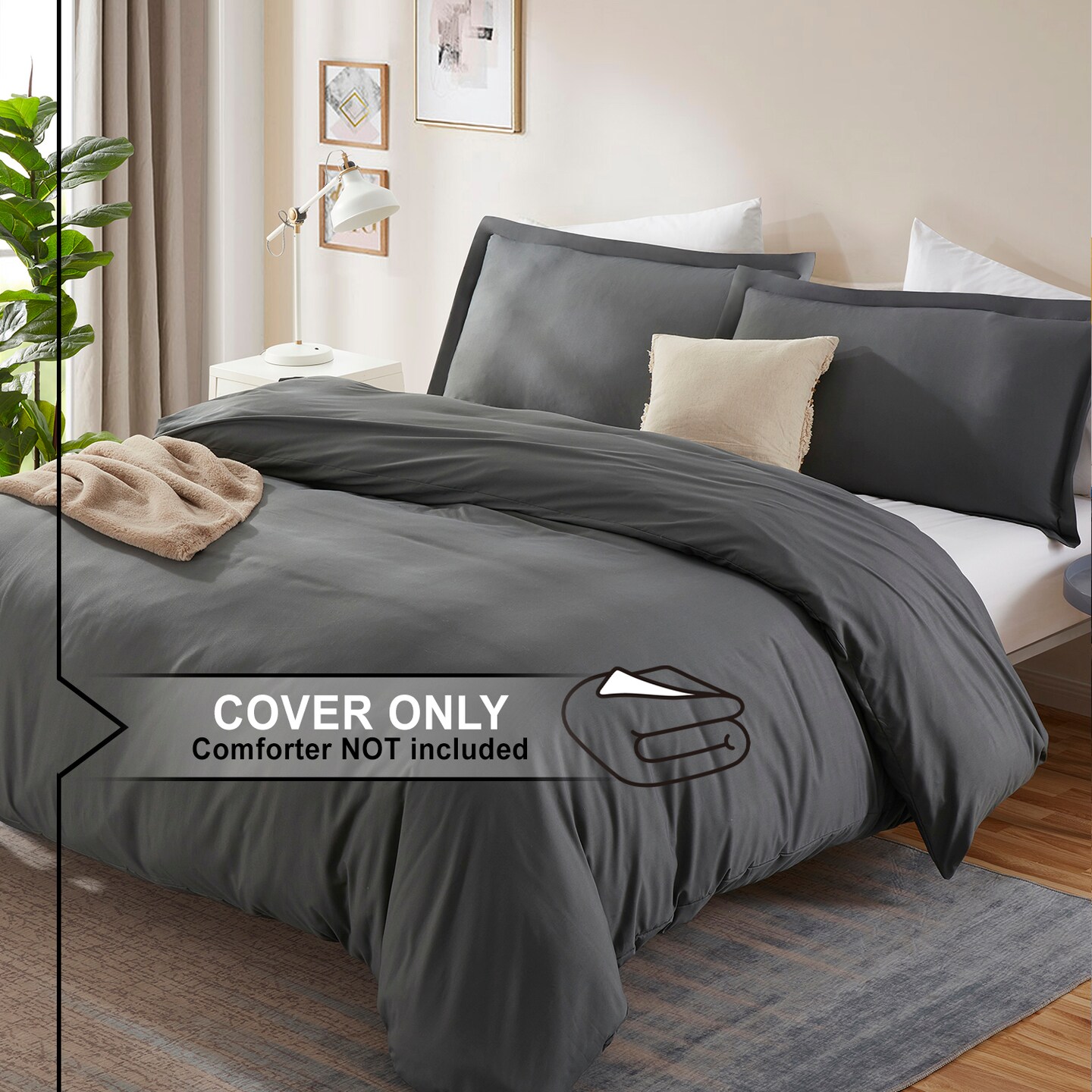 Nestl Double Brushed Microfiber Duvet Cover Set