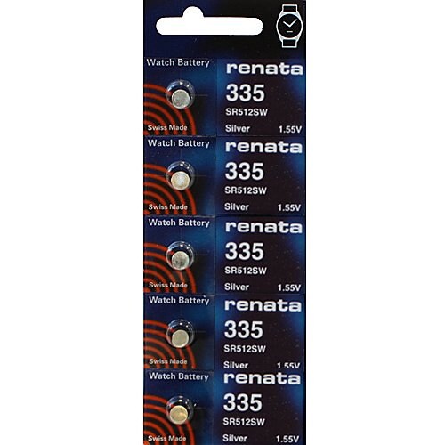 335 Watch battery - Strip of 5 Batteries
