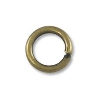 JewelrySupply Jump Ring - Open 4mm Antique Brass Plated (100-Pcs)