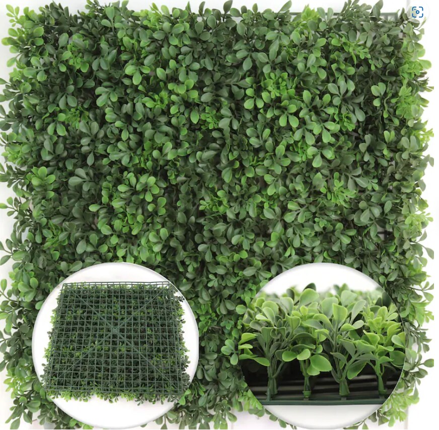 20x20&#x22; Premium Artificial Boxwood Panels - Lush Green, UV Resistant &#x26; Weatherproof - Ideal for Backyard, Balcony &#x26; Patio Privacy Screens, Wall Decor, and Event Backdrops, Floral Home by Artificial Flowers