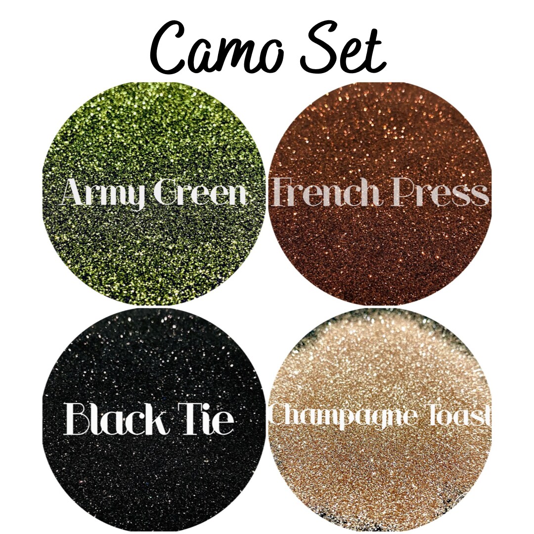 Glitter Camo Set by Glitter Heart Co.&#x2122;