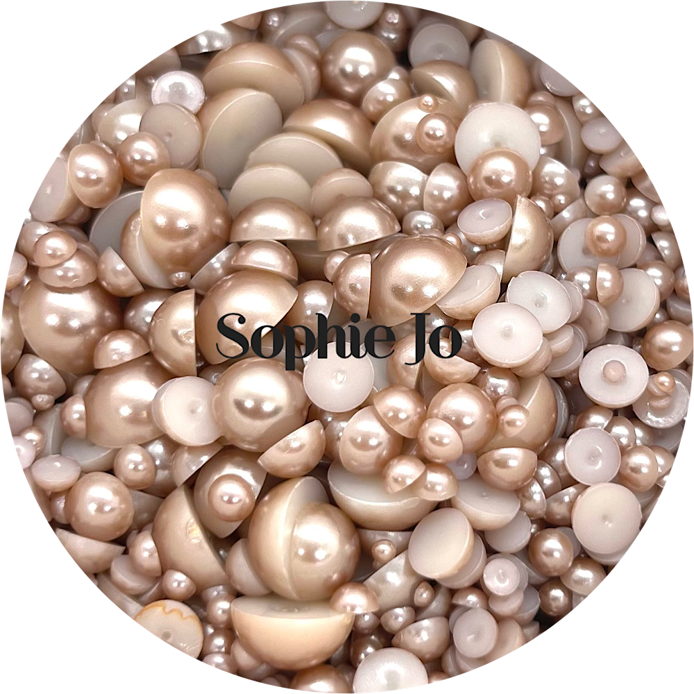 Flatback Resin Pearl Mix - Sophie Jo by Glitter Heart Co.&#x2122;