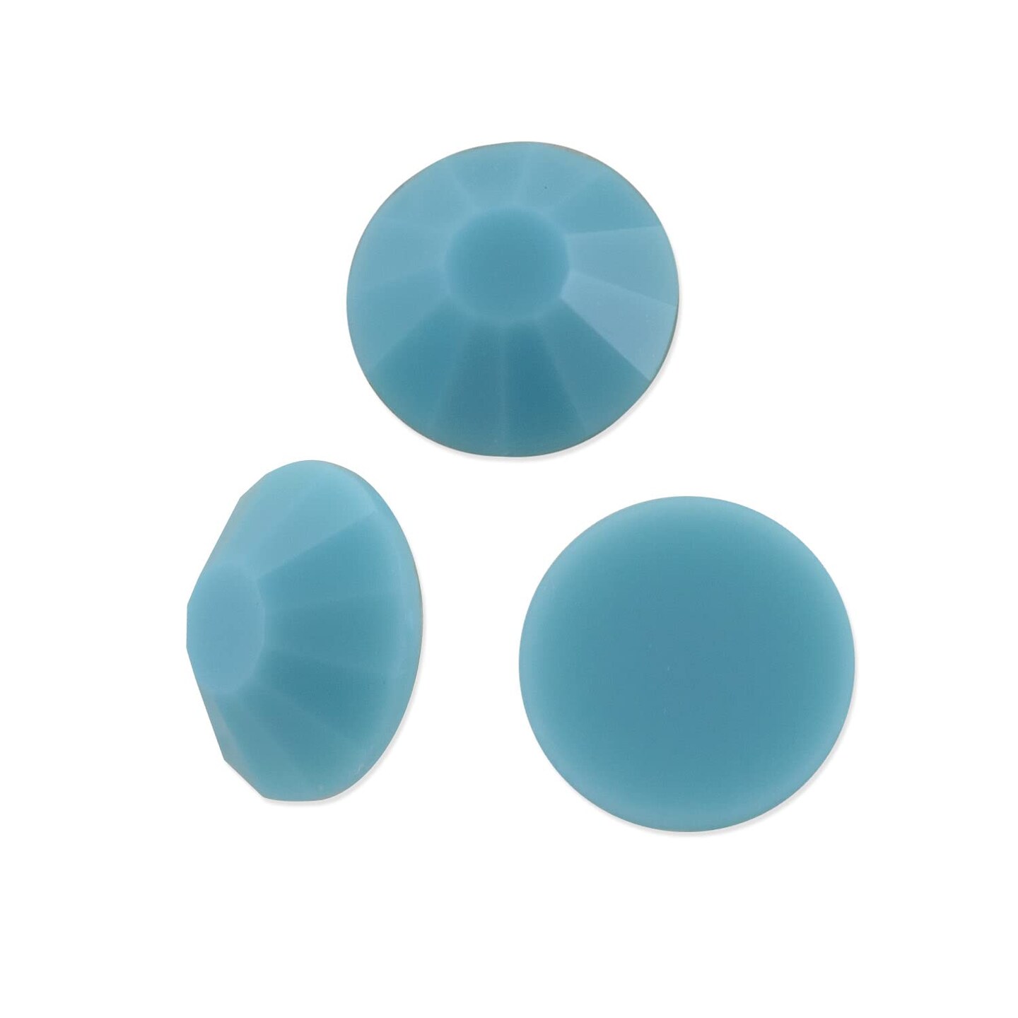 Preciosa Crystal VIVA12 Flat Back Rhinestone 4.7mm (SS20) Turquoise (Package of 50)