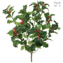 Faux Outdoor Red Berry Stem 2 Sizes 