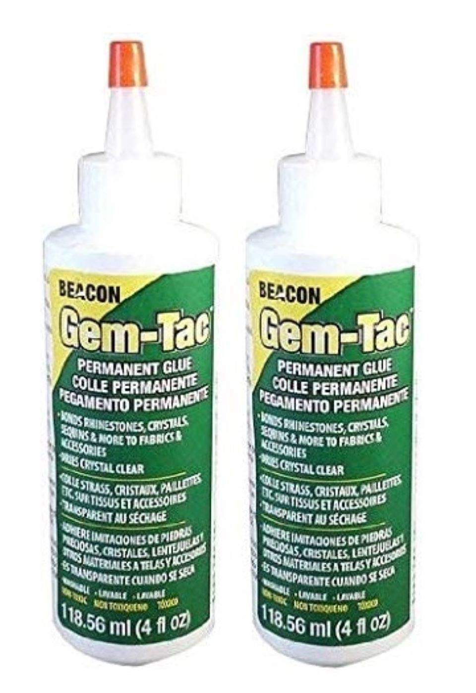 Beacon Gem-Tac Permanent Adhesive, 4-Ounce