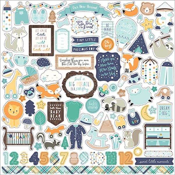 Echo Park Hello Baby: Element Stickers