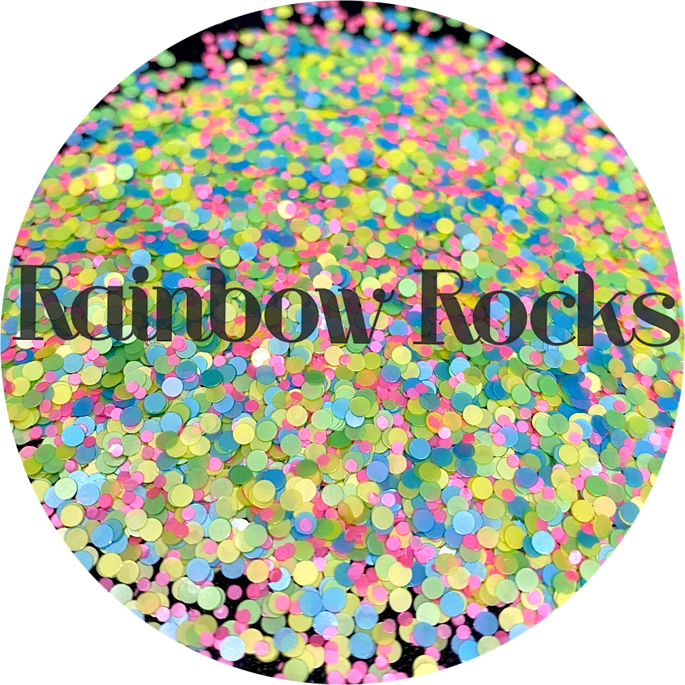 Polyester Glitter - Rainbow Rocks by Glitter Heart Co.™, Size: 2 oz Bag ...