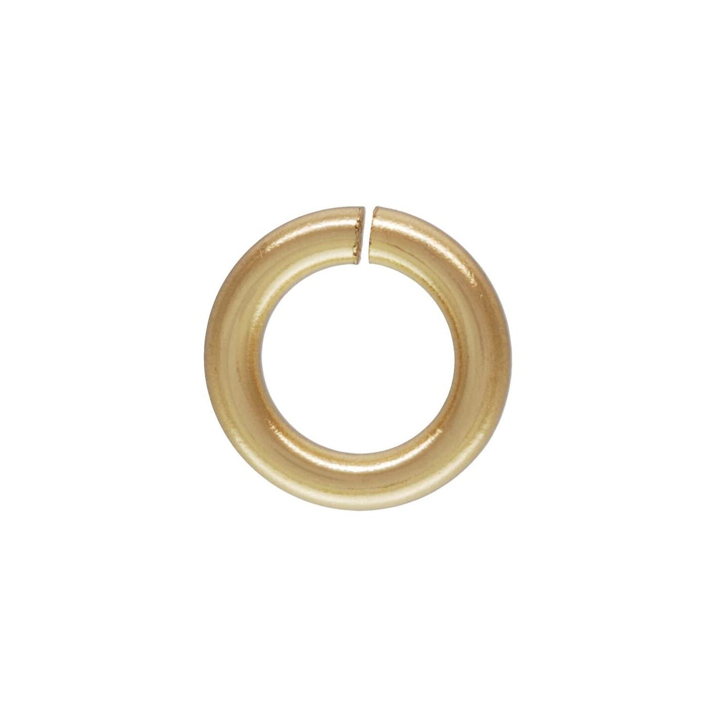 Open Jump Ring 4mm 14 Karat Solid Yellow Gold