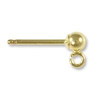 Gold-Filled Ball on Post Earring with Ring Series