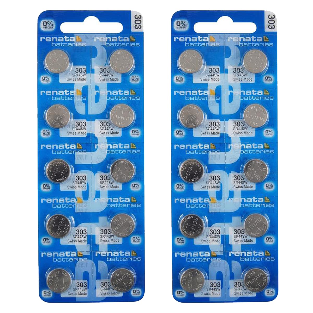 Renata 303 SR44SW 1.55V Silver Oxide Watch Battery