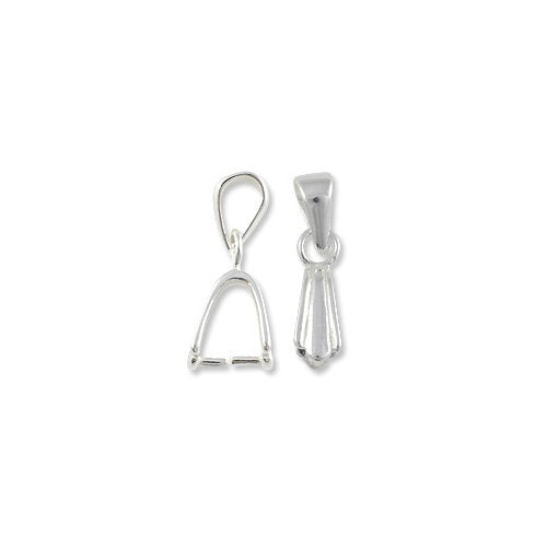 JewelrySupply Bail - Ice Pick with 6x4mm Sheet Bail Sterling Silver (1-Pc)