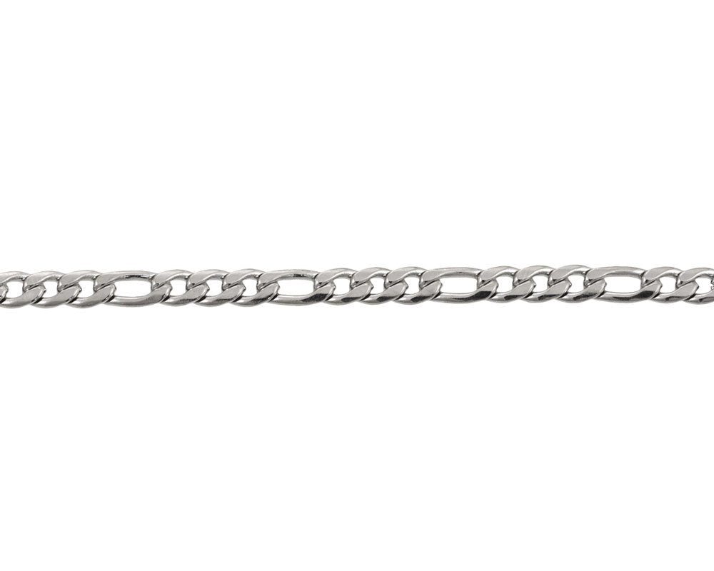 Figaro Chain 4.5mm Surgical Stainless Steel (Priced per Foot)